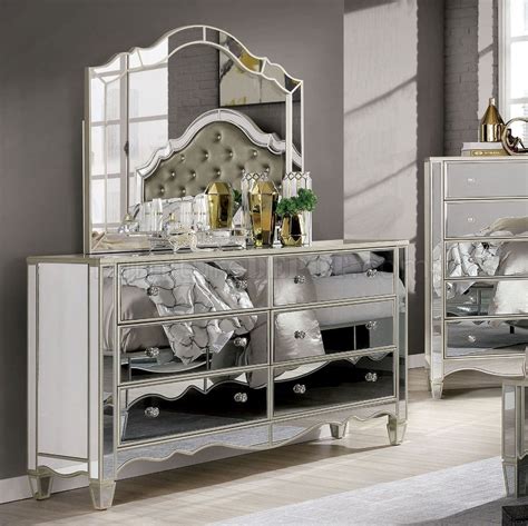 Mirrored Silver Bedroom Furniture